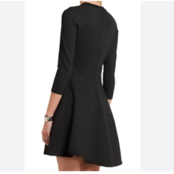 McQ Alexander McQueen Zip Detail Stretch Jersey Flared Mini Dress - Picture 4 of 11